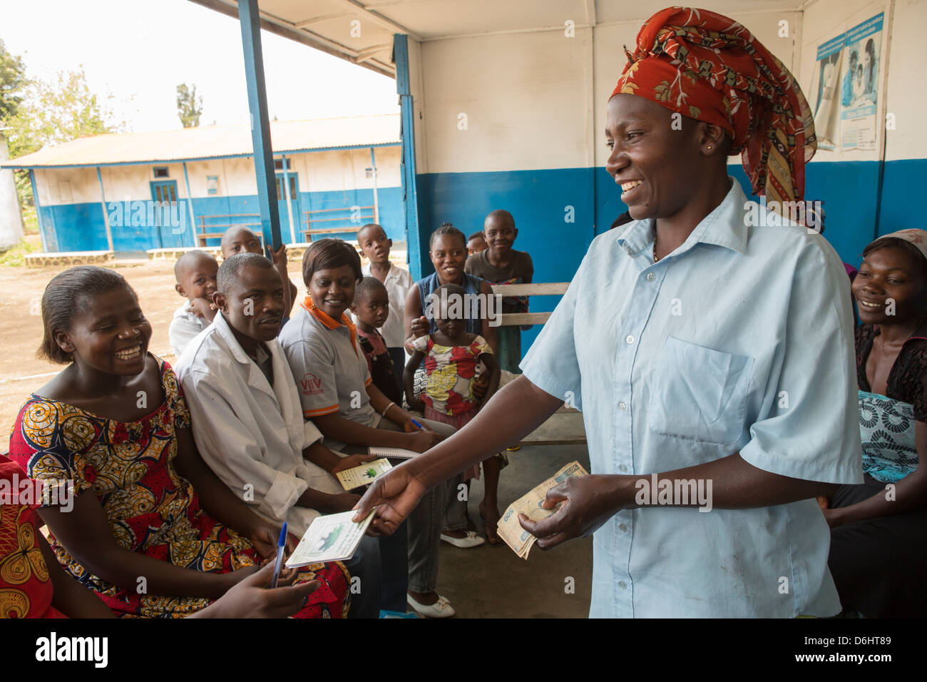 Microfinance group in Goma, Democratic Republic of Congo. Stock Photo