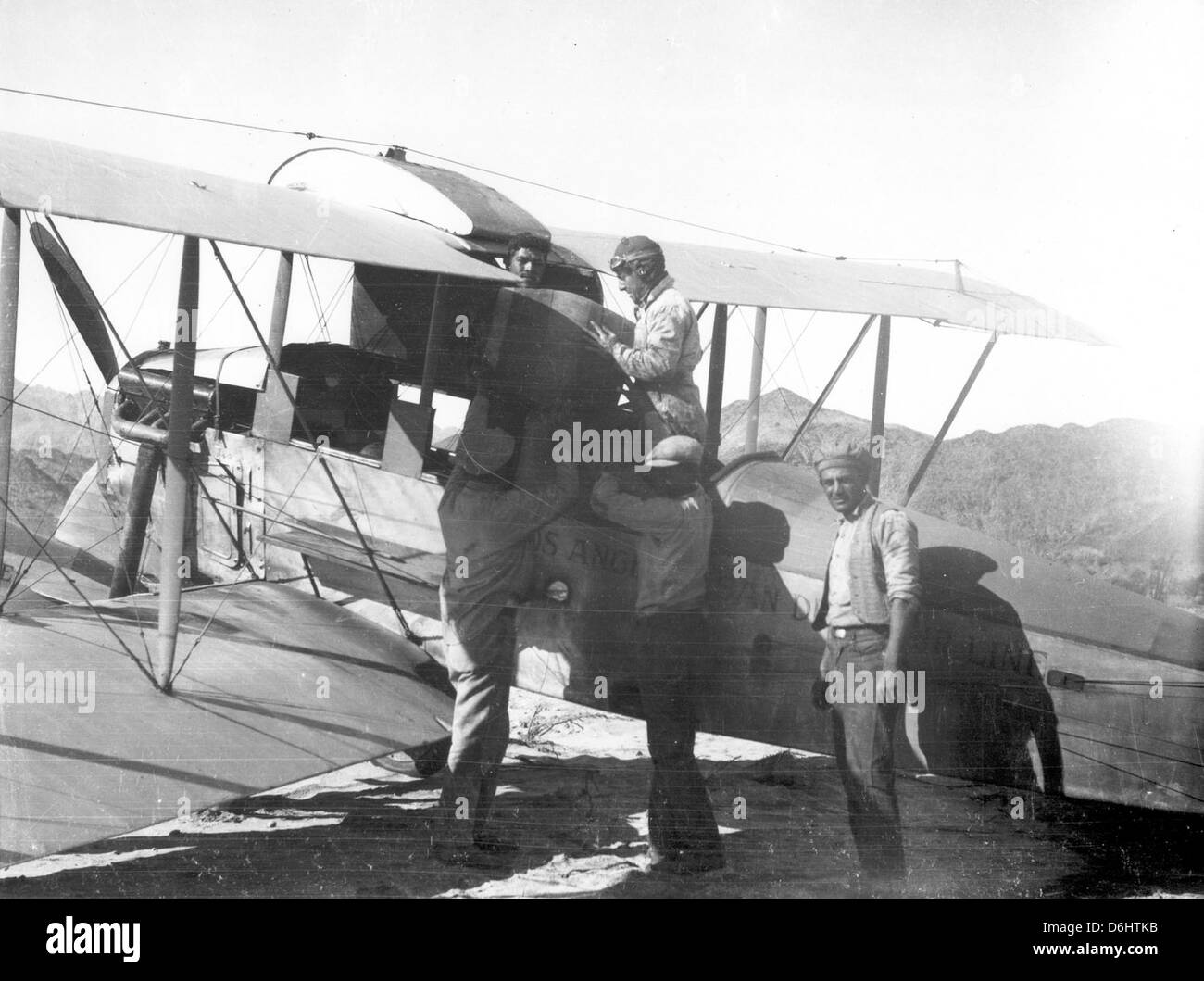 This photo shows the Douglas Aircraft Company’s 'Beer Run' aircraft, a part of the early development of aircraft during the 1920s. The aircraft is associated with the pioneering work of Charles Lindbergh and Ryan Aeronautical. Stock Photo