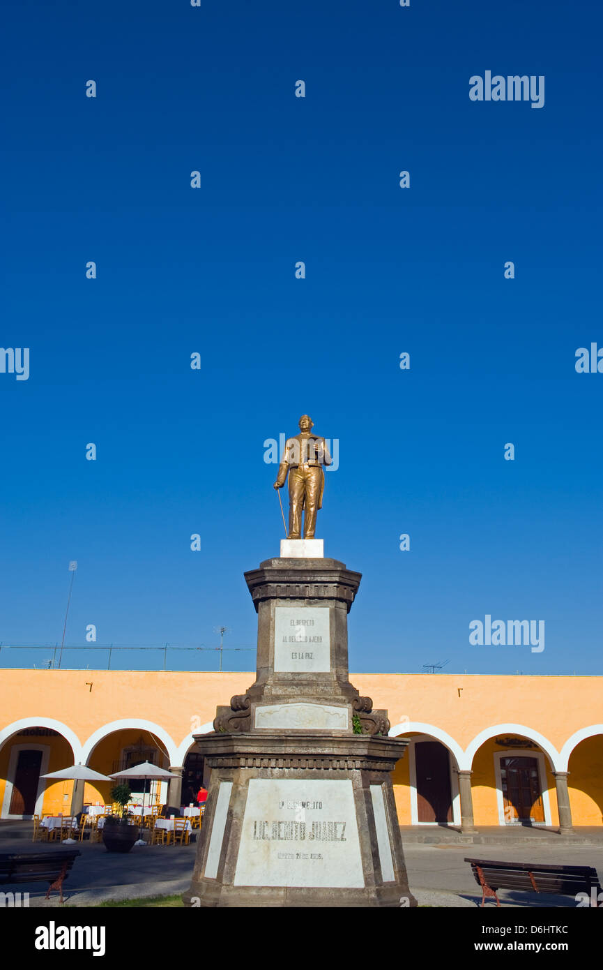Portal Guerrero, Zocalo arches, Cholula, Puebla state, Mexico North America Stock Photo