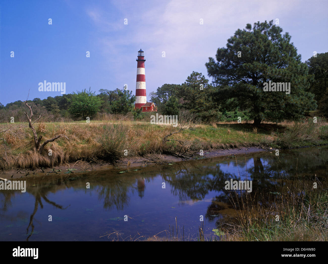 Assateague Lighthouse in County, Virginia Stock Photo Alamy