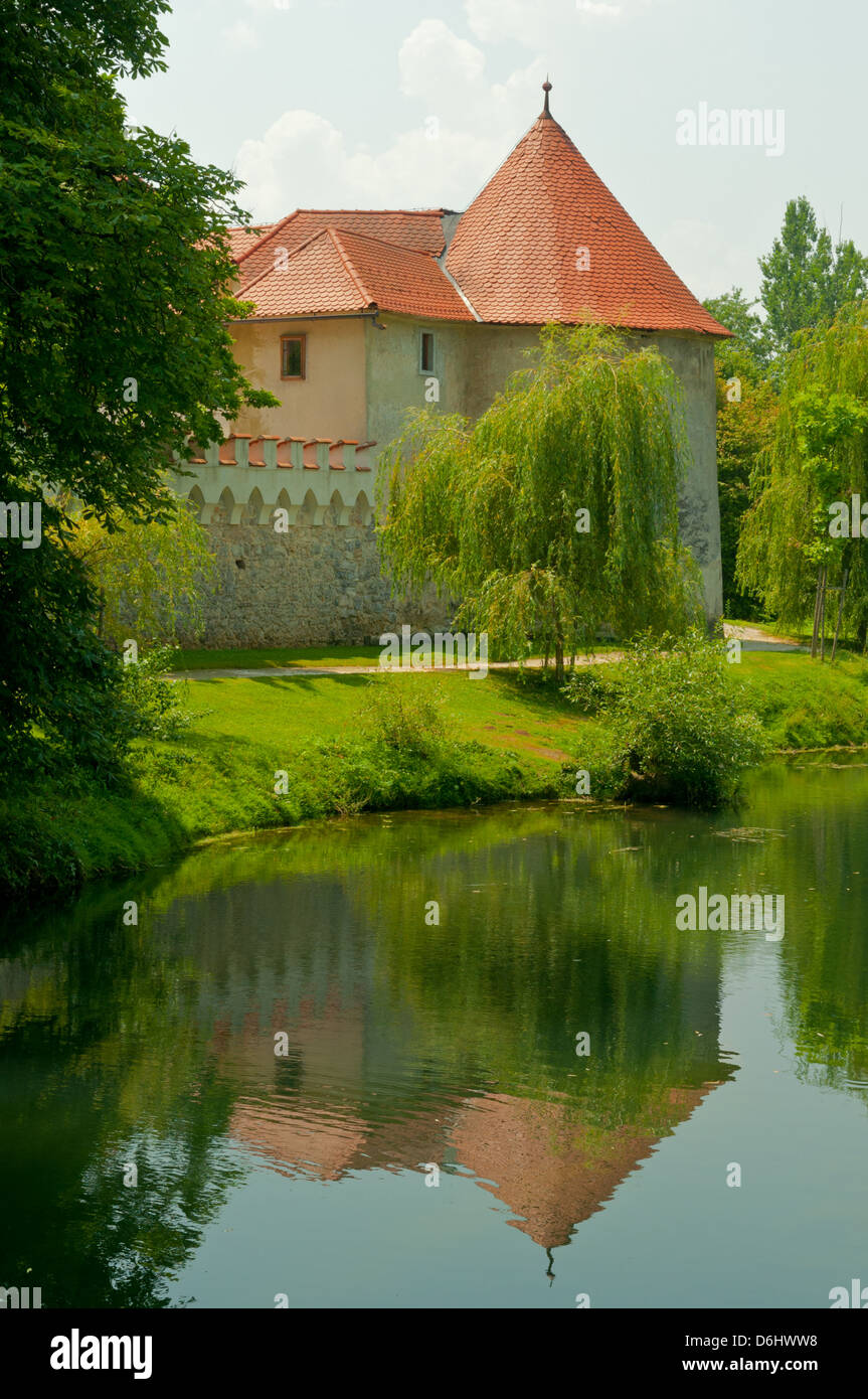 Otocec Castle near Novo Mesto, Slovenia Stock Photo