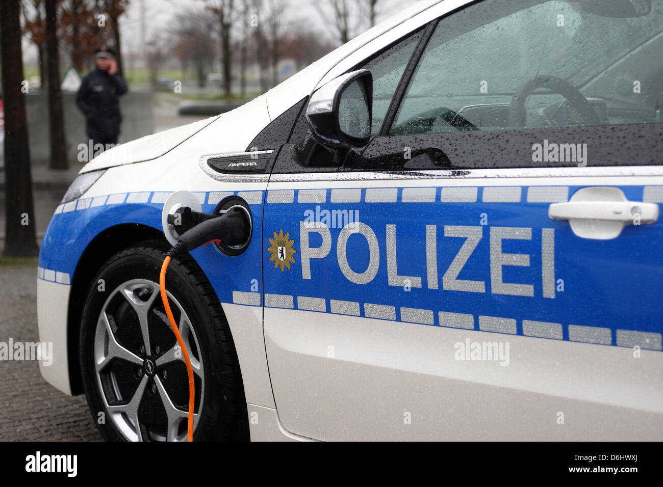 Berlin, Germany, new electric vehicles of the Berlin Police Stock Photo
