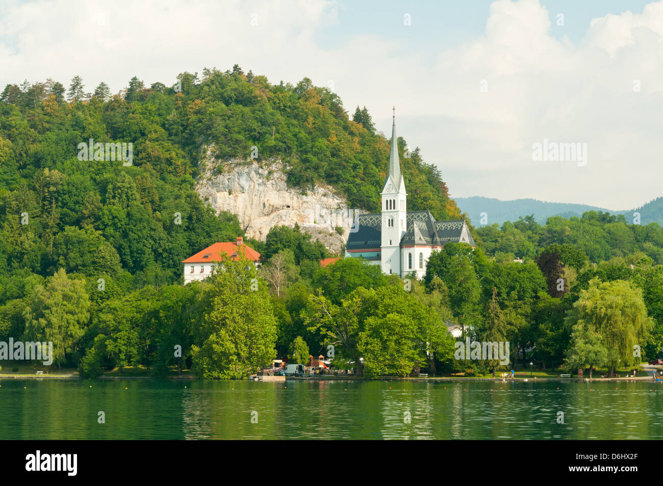 St Martin's Church, Bled, Slovenia Stock Photo