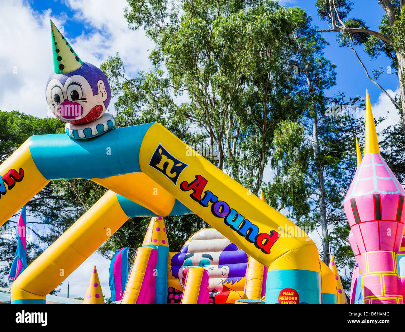 Blow up castle hires stock photography and images Alamy