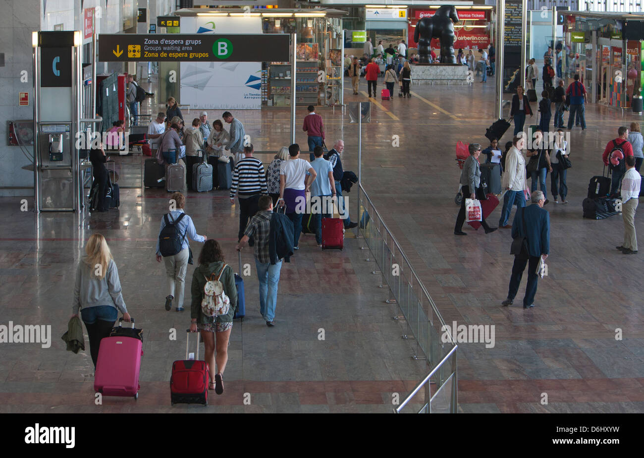 Barcelona, Spain, at Barcelona Airport Terminal 2 Stock Photo Alamy
