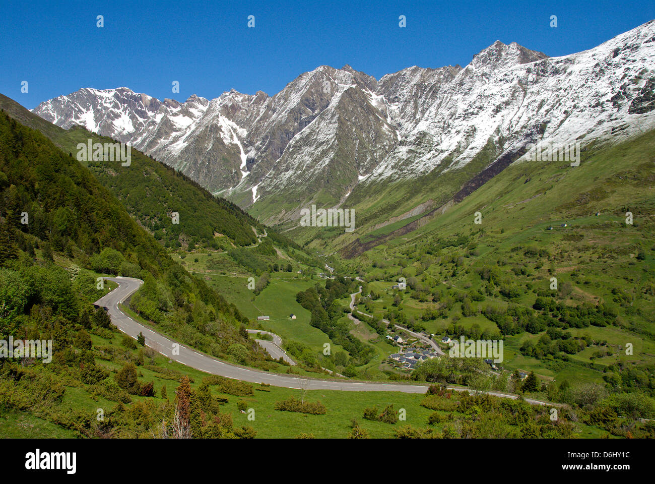 Pass near Aragnouet, Hautes-Pyrenees, France Stock Photo