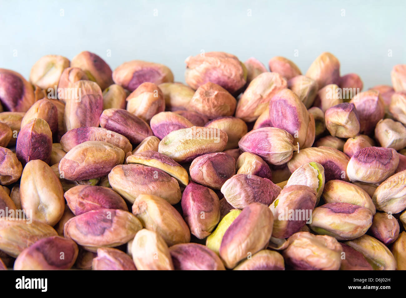 Shelled Pistachio Nuts Closeup Piled Up Stock Photo