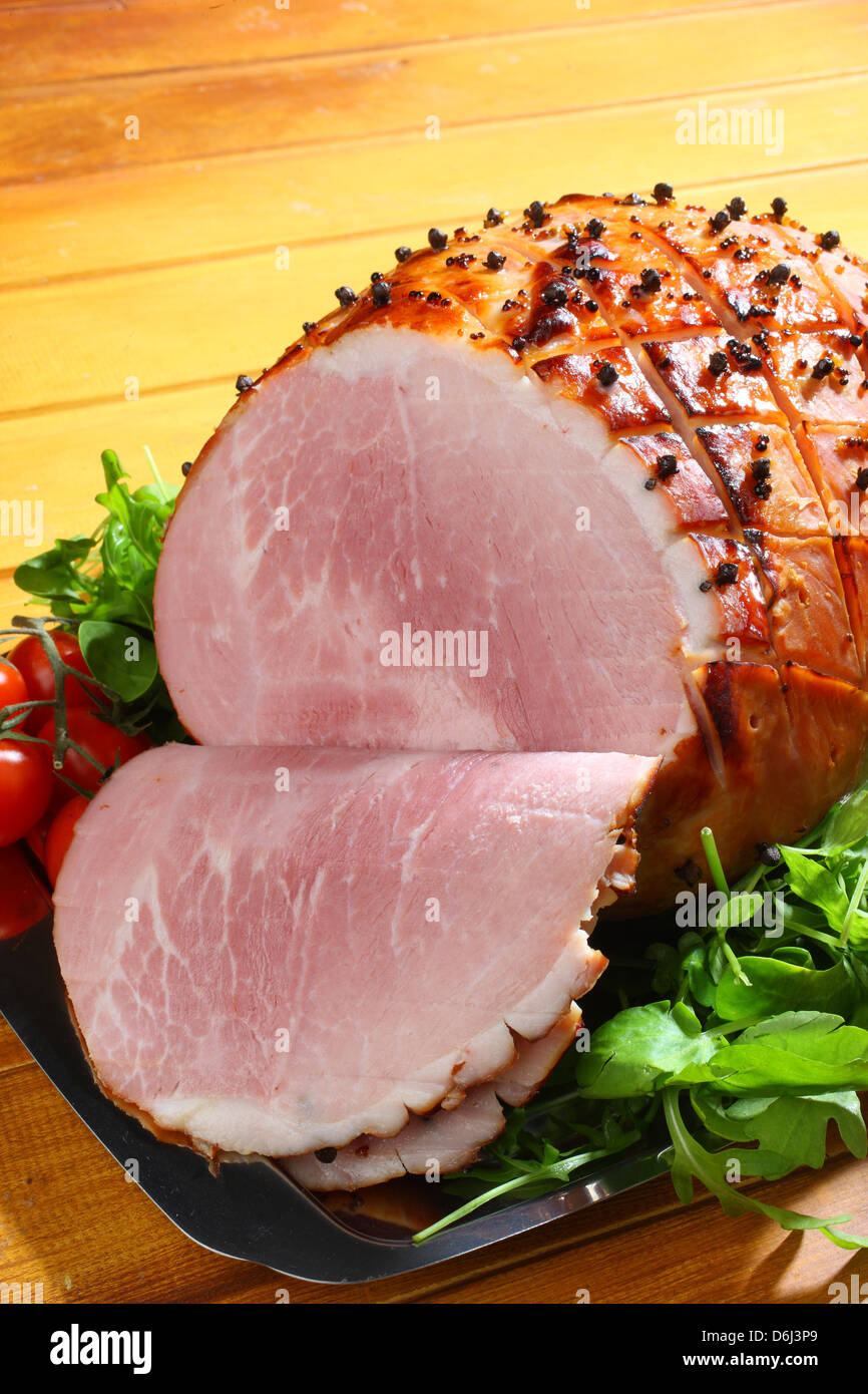 Baked Ham With Cloves And Cherry Tomatoes And Carving Knife And Fork Stock Photo Alamy,Horse Sleeping Beauty