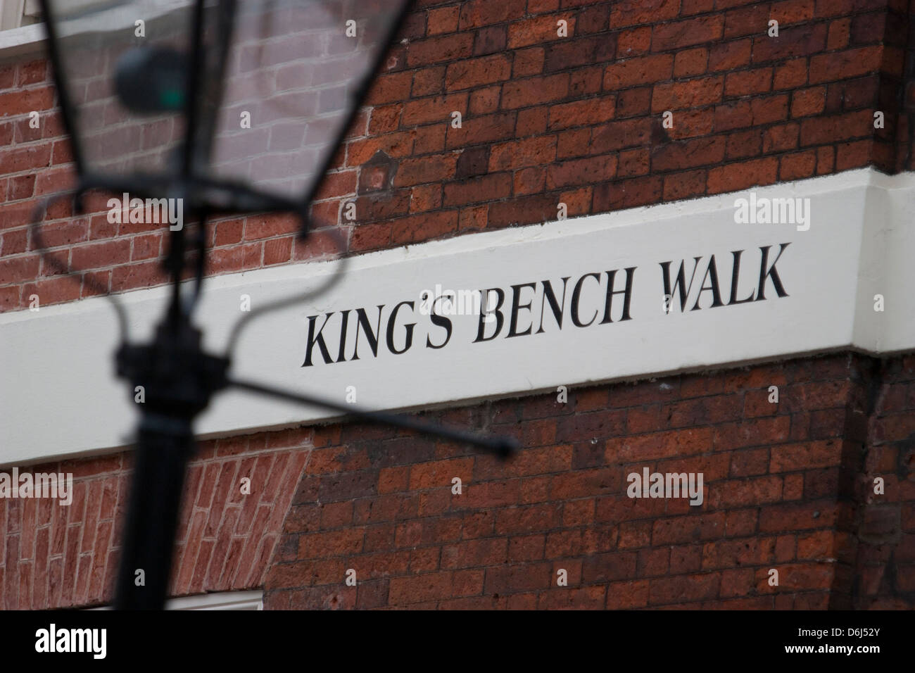 Kings bench walk, Temple, London Stock Photo