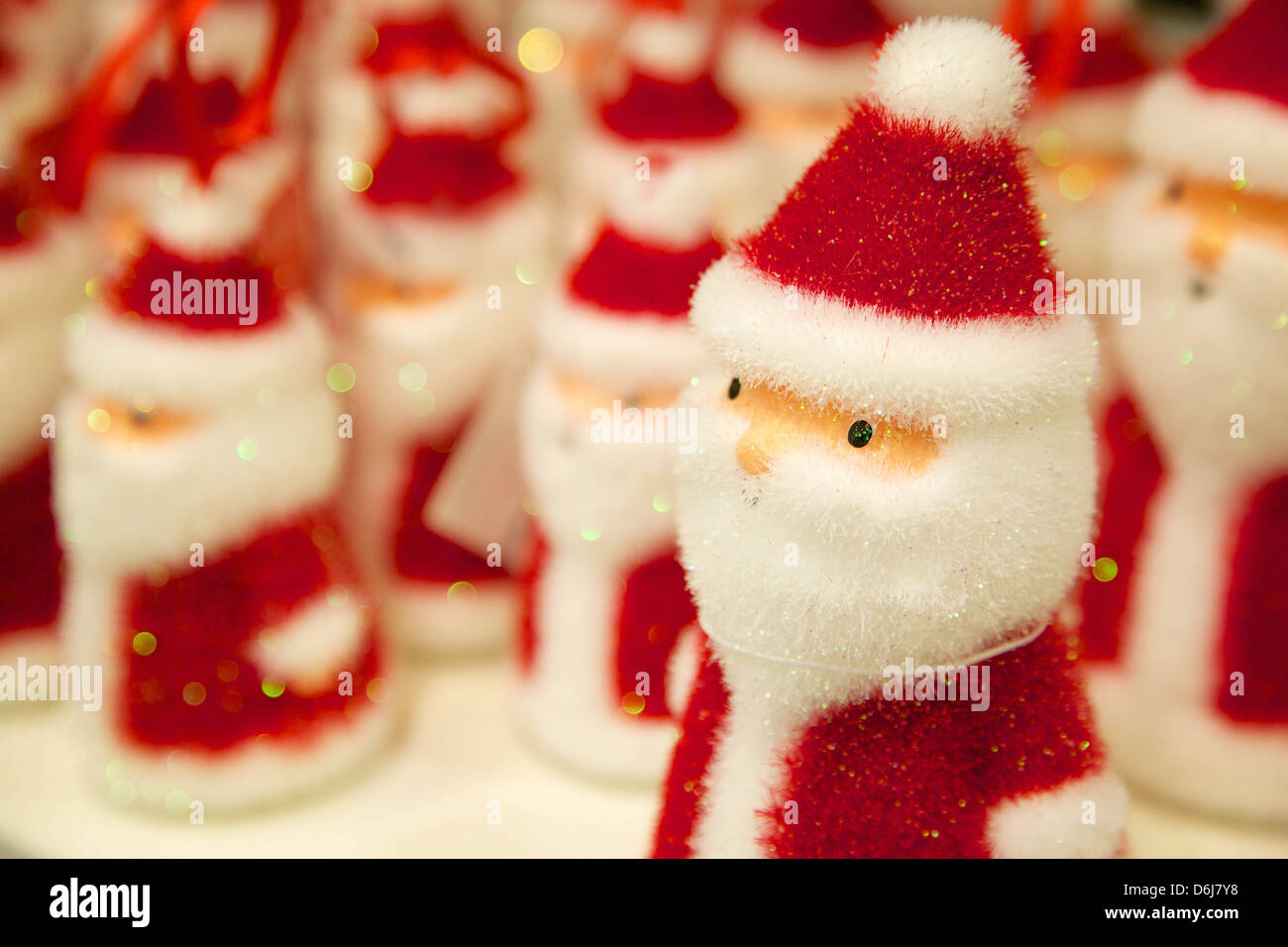 Santa Claus Chritmas decoration, Sheffield, Yorkshire, England, United Kingdom, Europe Stock Photo