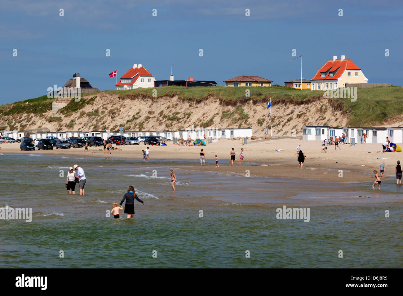 Beach view, Lokken, Jutland, Denmark, Scandinavia, Europe Stock Photo