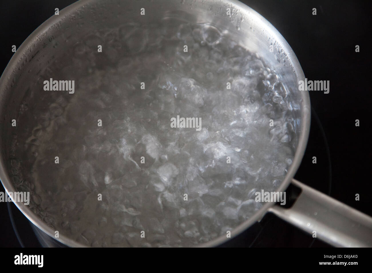 Pot of Boiling Water Stock Photo Alamy