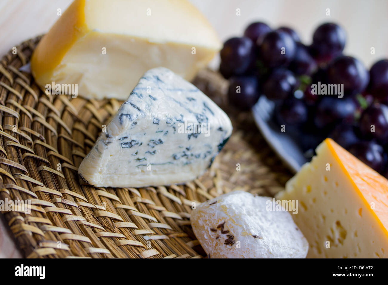 selection of fine cheese Stock Photo