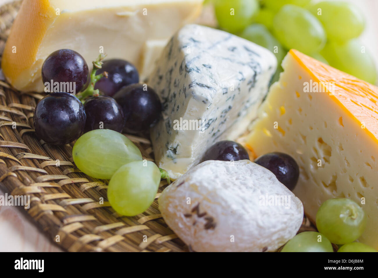 selection of fine cheese Stock Photo