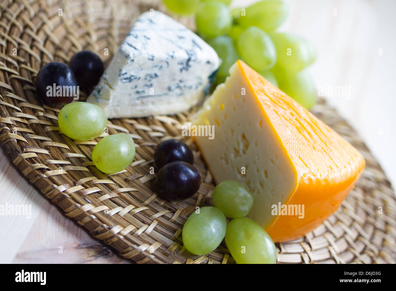 selection of fine cheese Stock Photo