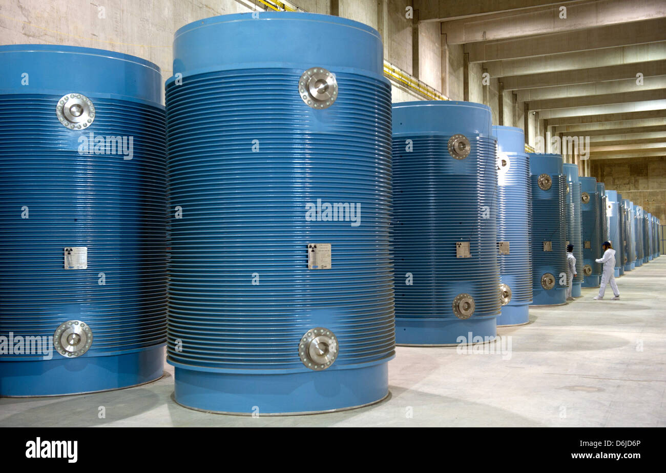 Nuclear waste storage containers hires stock photography and images