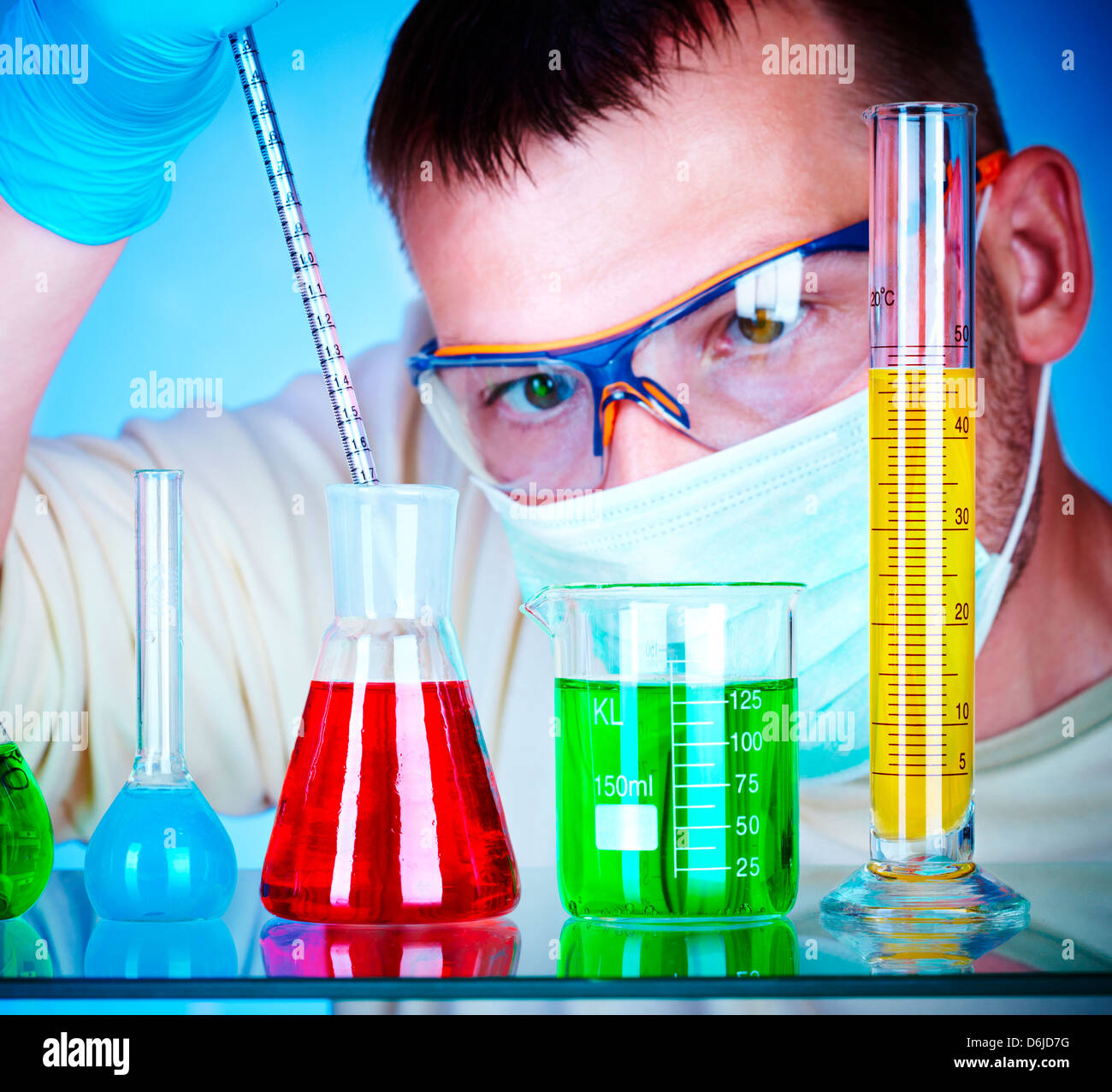Young scientist studying hi-res stock photography and images - Alamy