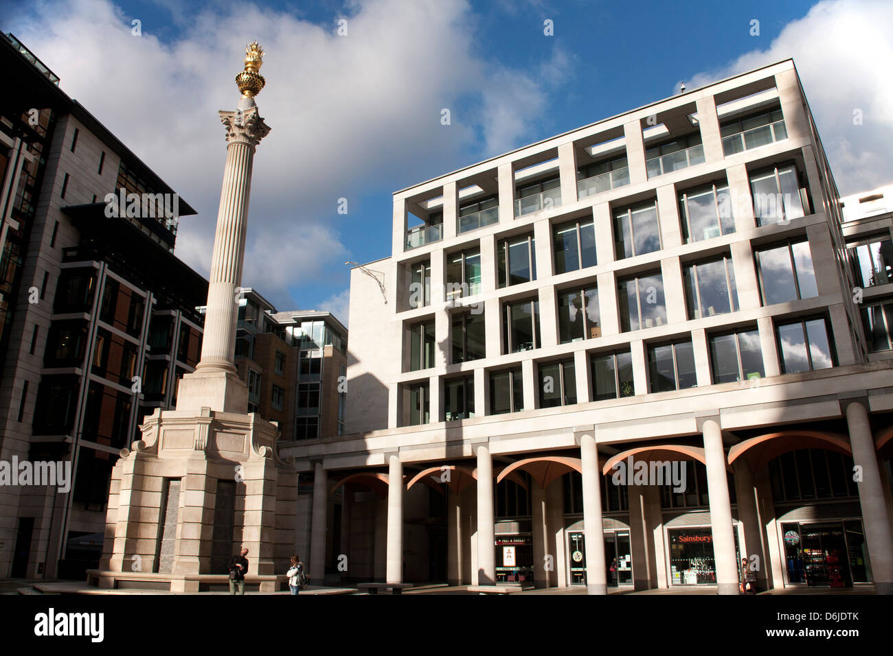 Paternoster Square Column, Paternoster Square, City of London, England, United Kingdom, Europe Stock Photo