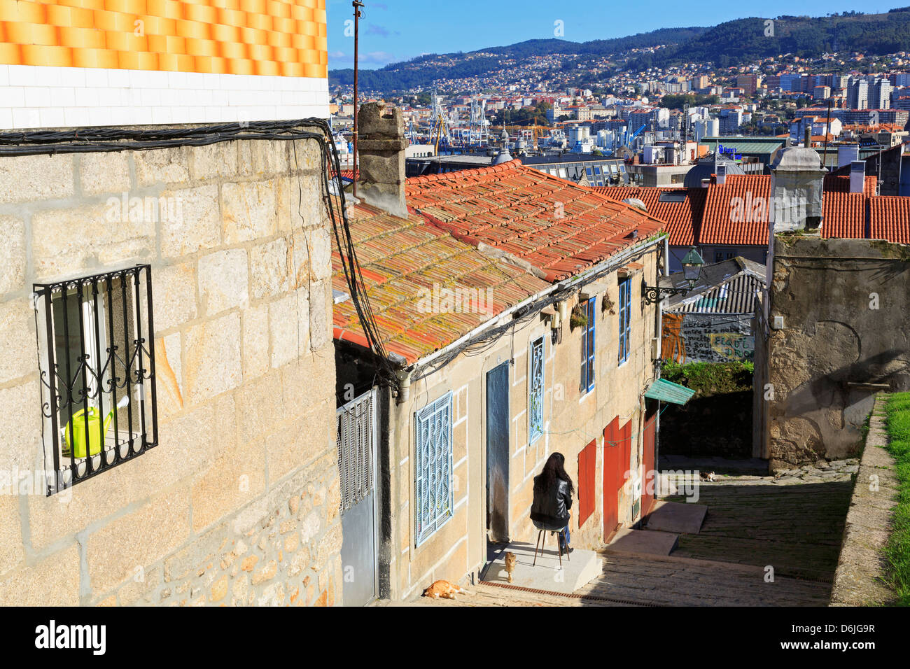 Historic Centre, Vigo, Galicia, Spain, Europe Stock Photo