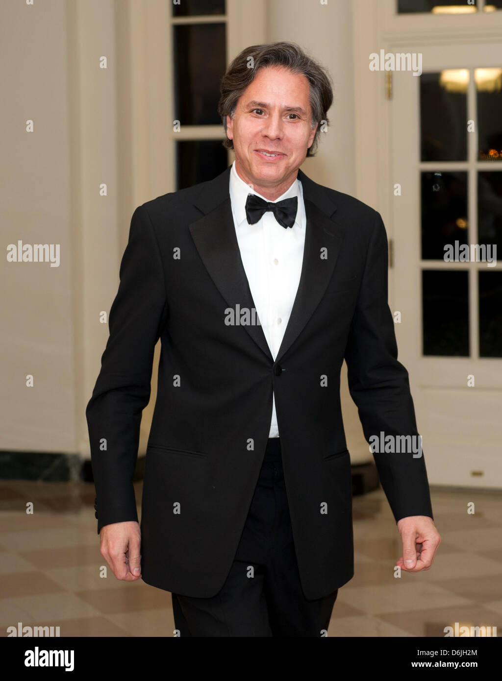 Antony Blinken, Deputy Assistant to the President and National Security Advisor, Office of the Vice President, arrives for the Official Dinner in honor of Prime Minister David Cameron of Great Britain and his wife, Samantha, at the White House in Washington, D.C., USA, 14 March 2012. Photo: Ron Sachs / CNP.(RESTRICTION: NO New York or New Jersey Newspapers or newspapers within a 75 Stock Photo