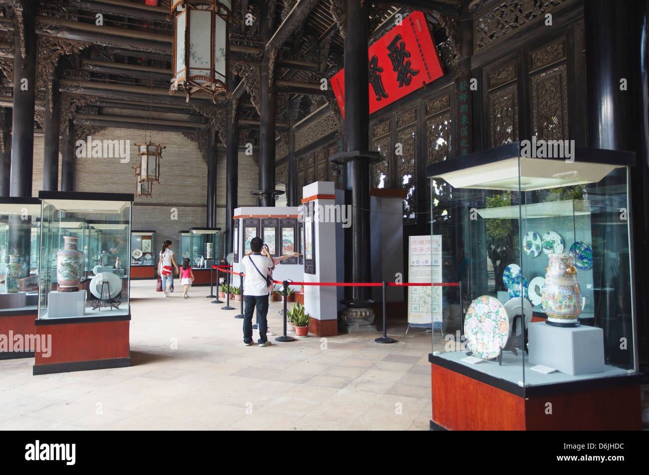 Artifacts on display at Chen Clan Academy, Guangzhou, Guangdong, China, Asia Stock Photo