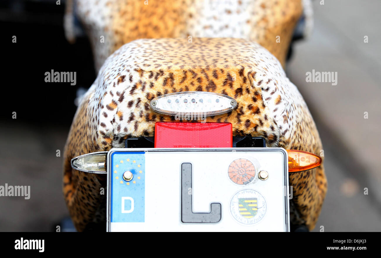 leopard print bike seat