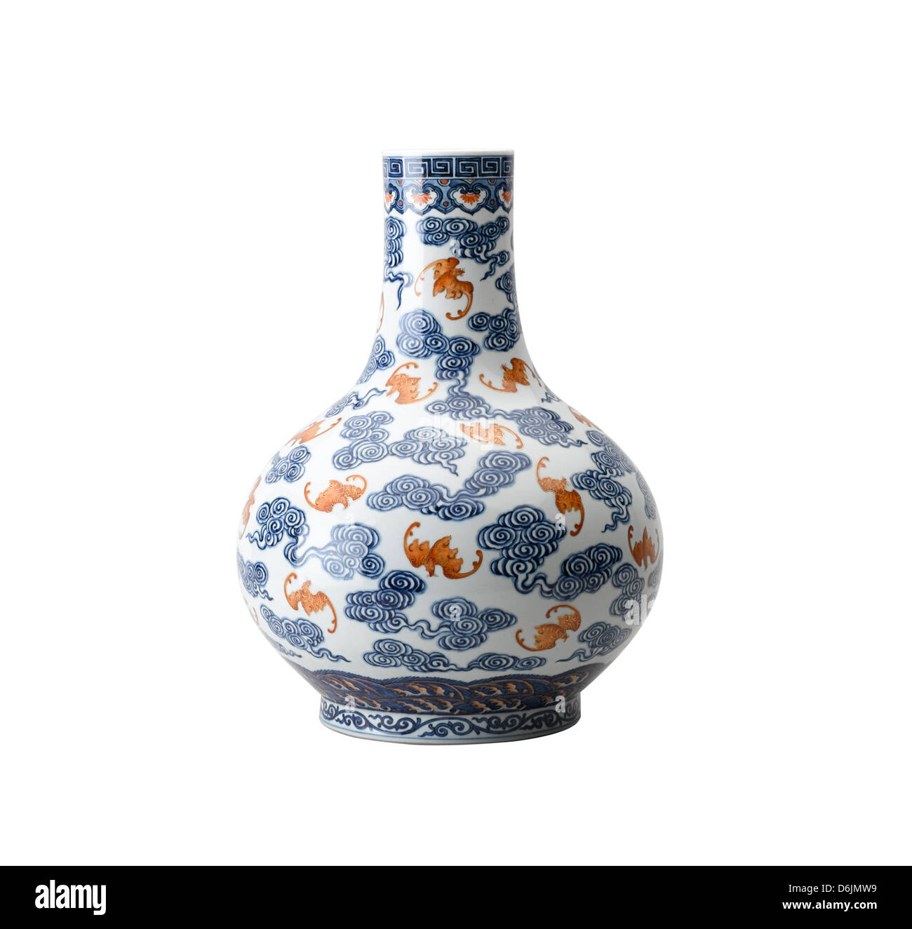 Beautiful Chinese antique vase for collector Stock Photo