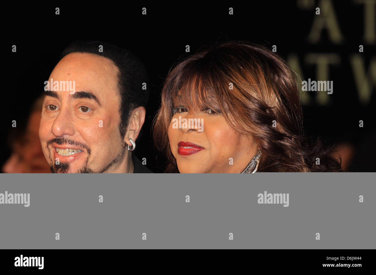 David Gest and Deniece Williams Michael Jackson: The Life of an Icon UK film premiere held at the Empire cinema - Arrivals Stock Photo