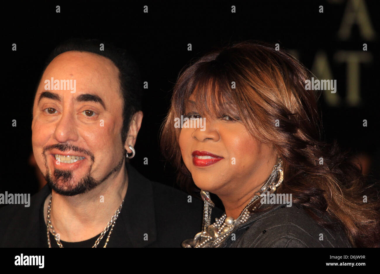 David Gest and Deniece Williams Michael Jackson: The Life of an Icon UK film premiere held at the Empire cinema - Arrivals Stock Photo