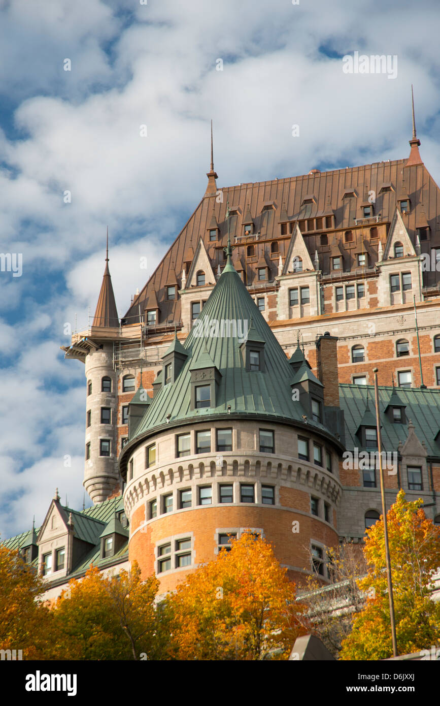 A view of the Chateau Frontenac, Quebec City, Quebec Province, Canada ...
