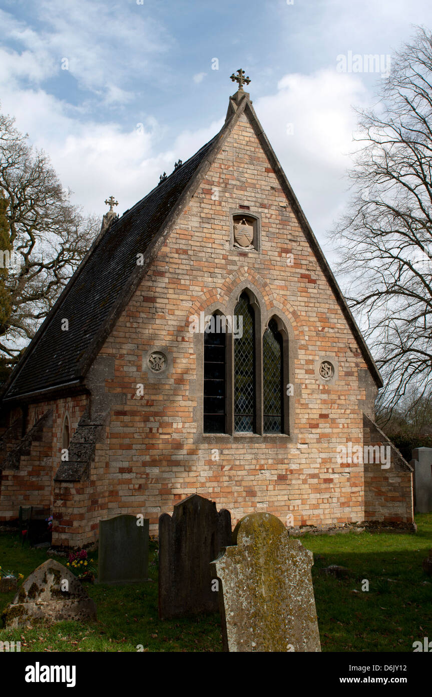 Coughton Cemetery Chapel, Warwickshire, UK Stock Photo