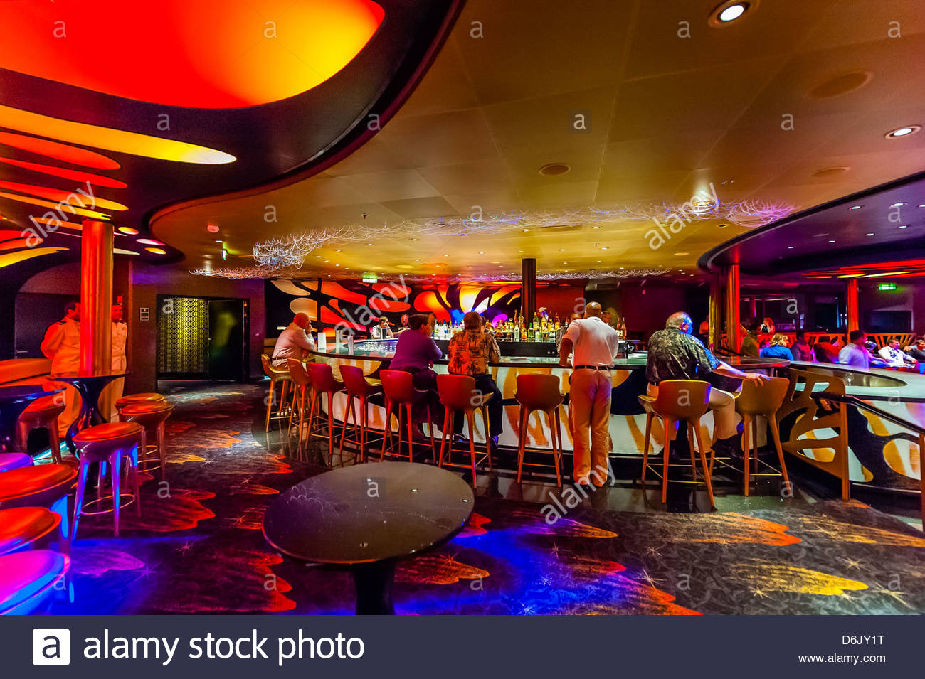 Bar, Disney Dream cruise ship sailing between Florida and the Bahamas