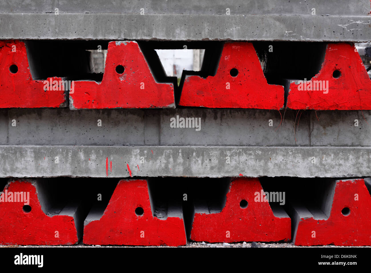 a group of cement sleepers Stock Photo - Alamy