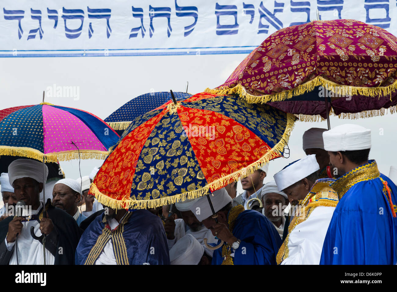 Sigd yearly celebration by the Jewish Ethiopian community. Jerusalem. Israel. Stock Photo