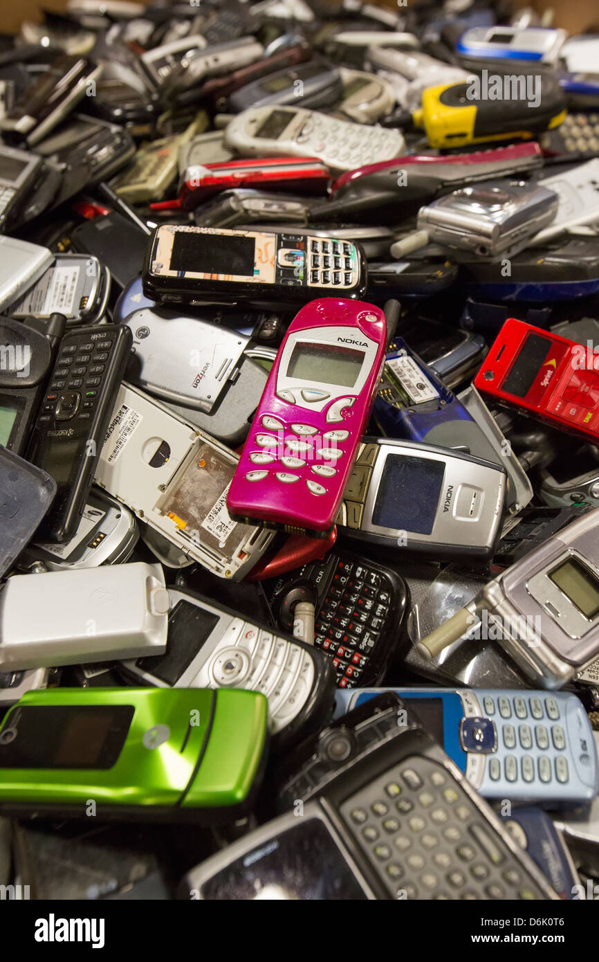 Cell Phone Recycling Stock Photo Alamy