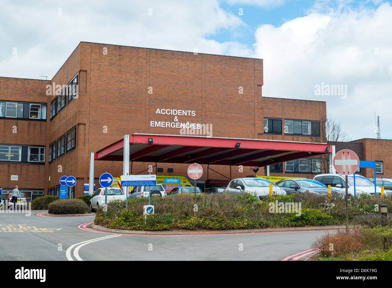Stafford Hospital A&E, Mid Staffordshire NHS Foundation Trust under investigation due to high mortality rates. Stock Photo