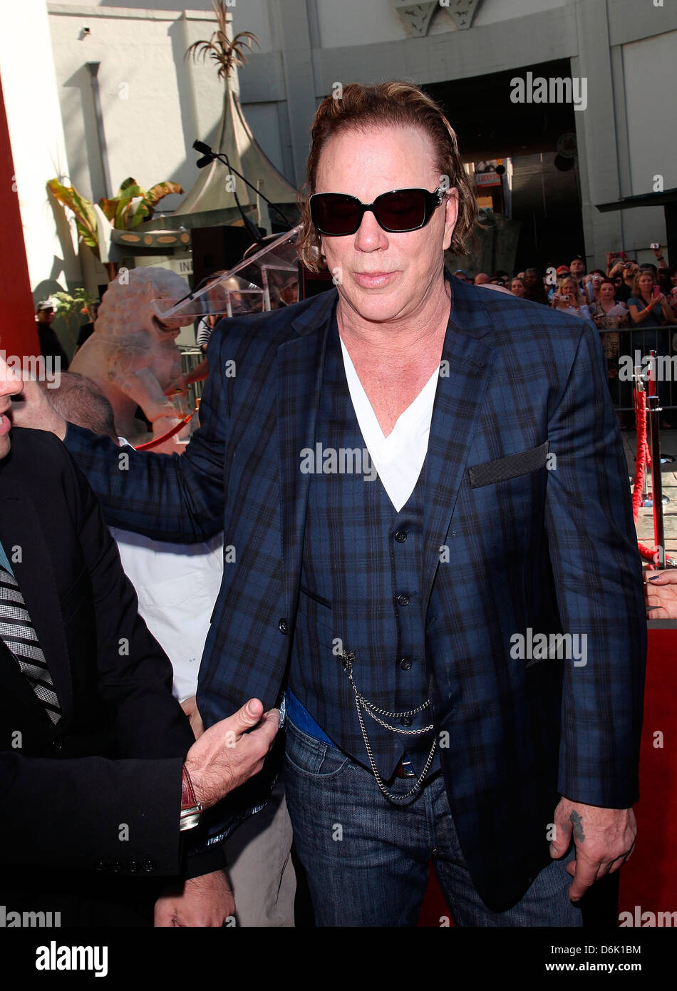 Mickey rourke honoured hand footprint hi-res stock photography and ...