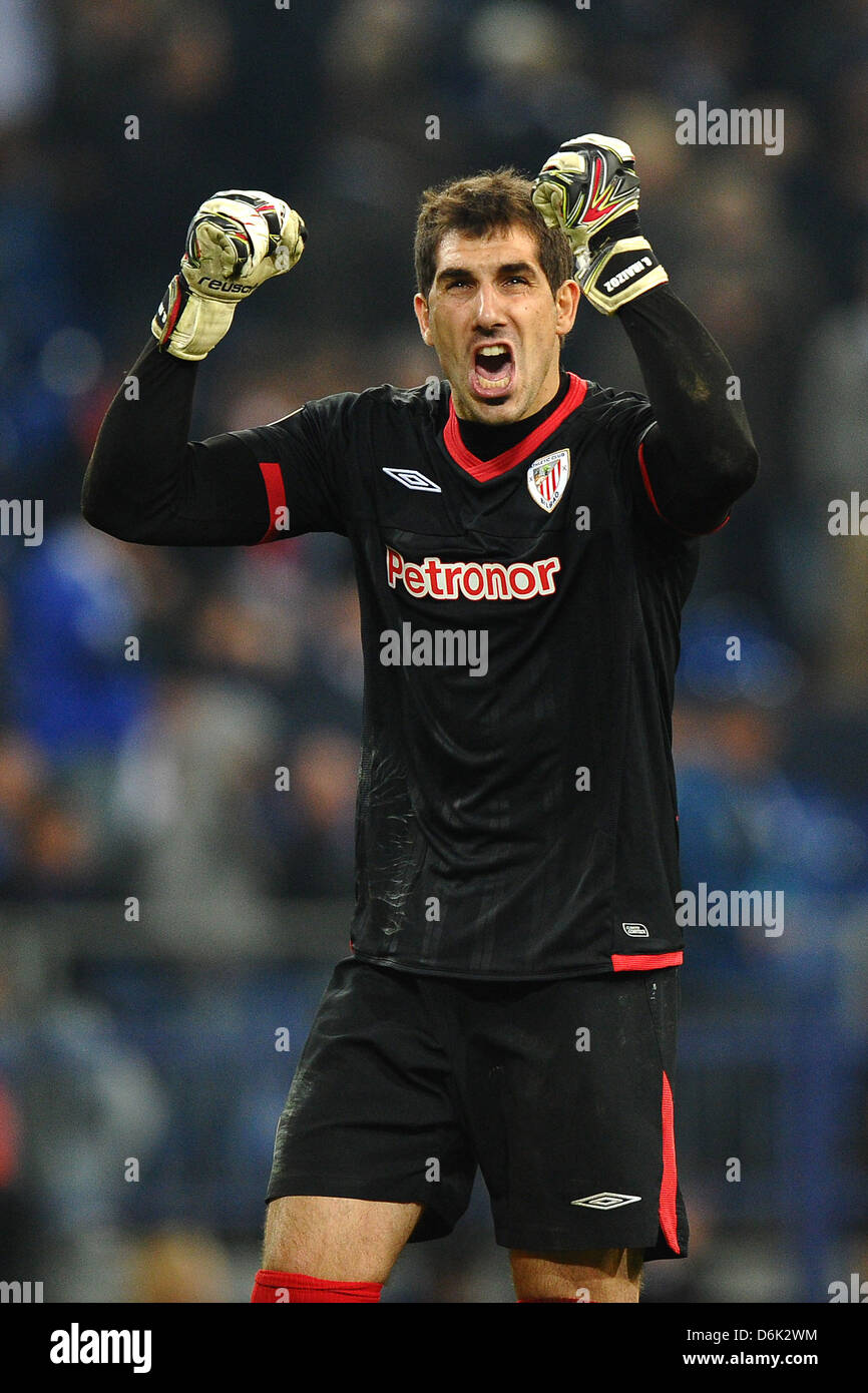 Bilbao's goalkeeper Gorka Iraizoz is pictured during the Europa League
