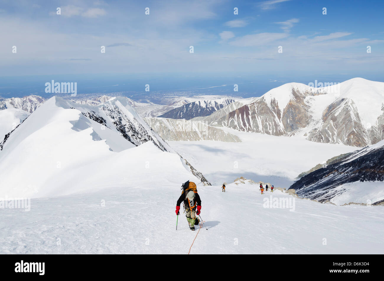 climbing expedition on Mt McKinley 6194m, Denali National Park, Alaska