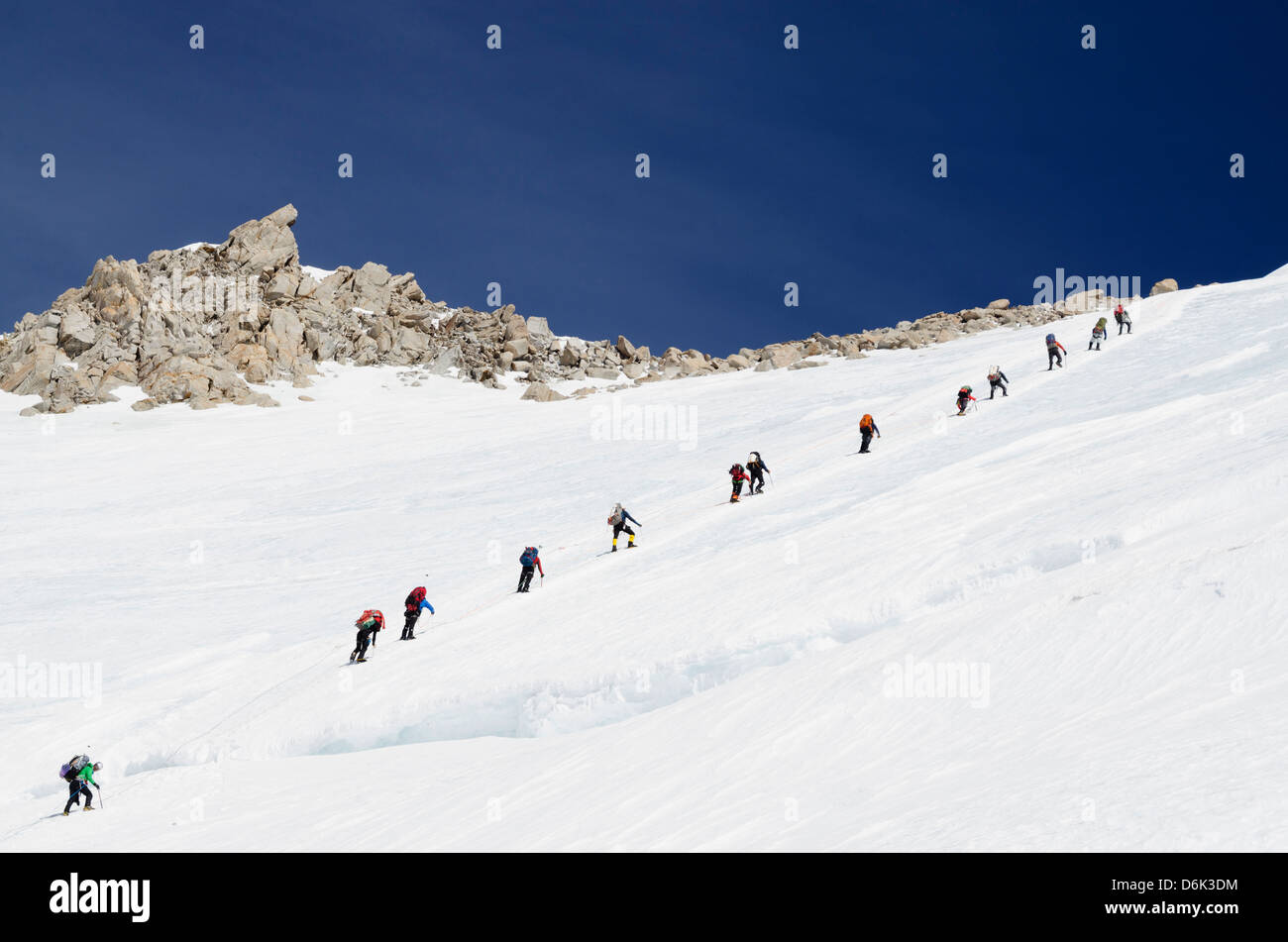 climbing expedition on Mt McKinley 6194m, Denali National Park, Alaska