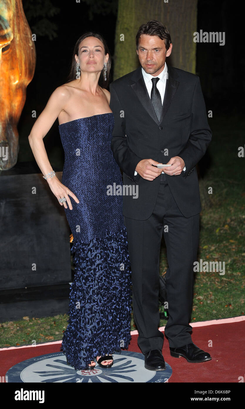 Claire Forlani and Dougray Scott Raisa Gorbachev Foundation - party held at the Hampton Court Palace - Arrivals. London, Stock Photo