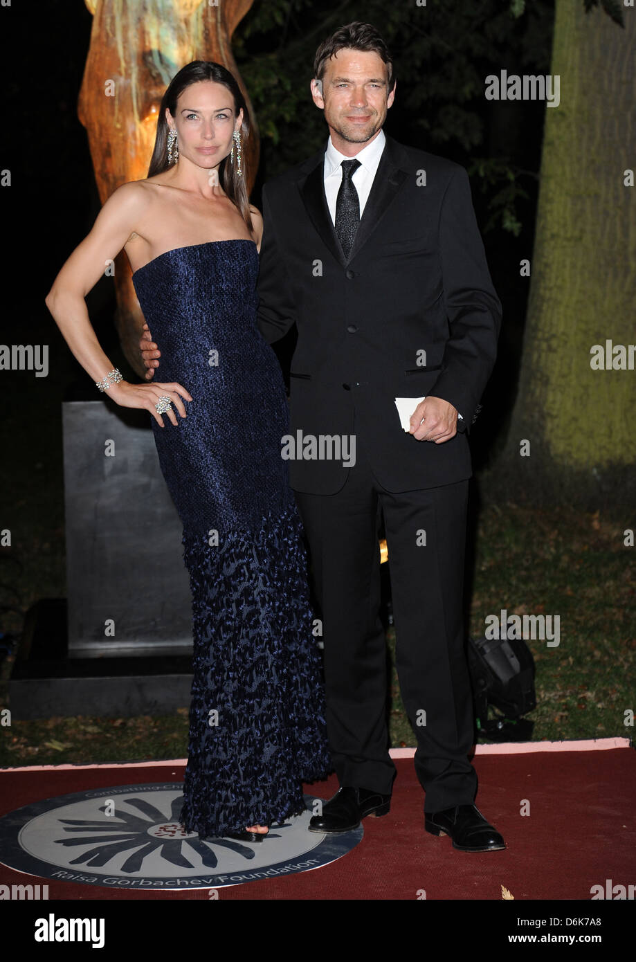 Claire Forlani and Dougray Scott Raisa Gorbachev Foundation - party held at the Hampton Court Palace - Arrivals. London, Stock Photo