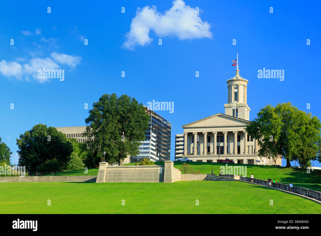 Bicentennial Capitol Mall State Park and Capitol Building, Nashville, Tennessee, United States of America, North America Stock Photo