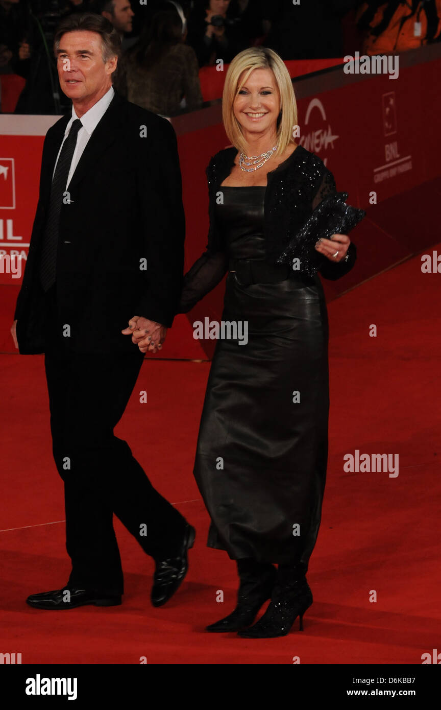 Olivia Newton John and husband John Easterling 6th International Rome Film Festival - 'A Few Best Men' - Premiere Rome, Italy - Stock Photo