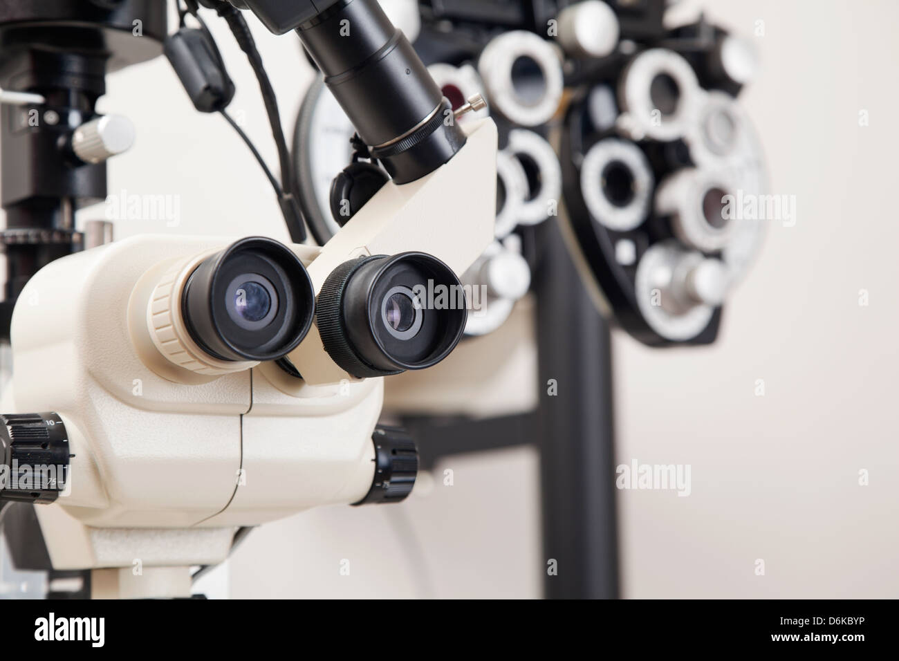 Medical Equipments For Eye Checkup Stock Photo Alamy