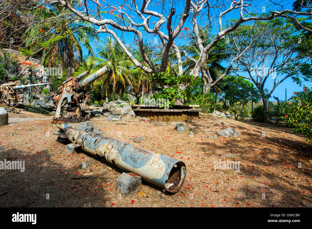 Last Japanese Command Post from World War II, Saipan, Northern Marianas, Central Pacific, Pacific Stock Photo