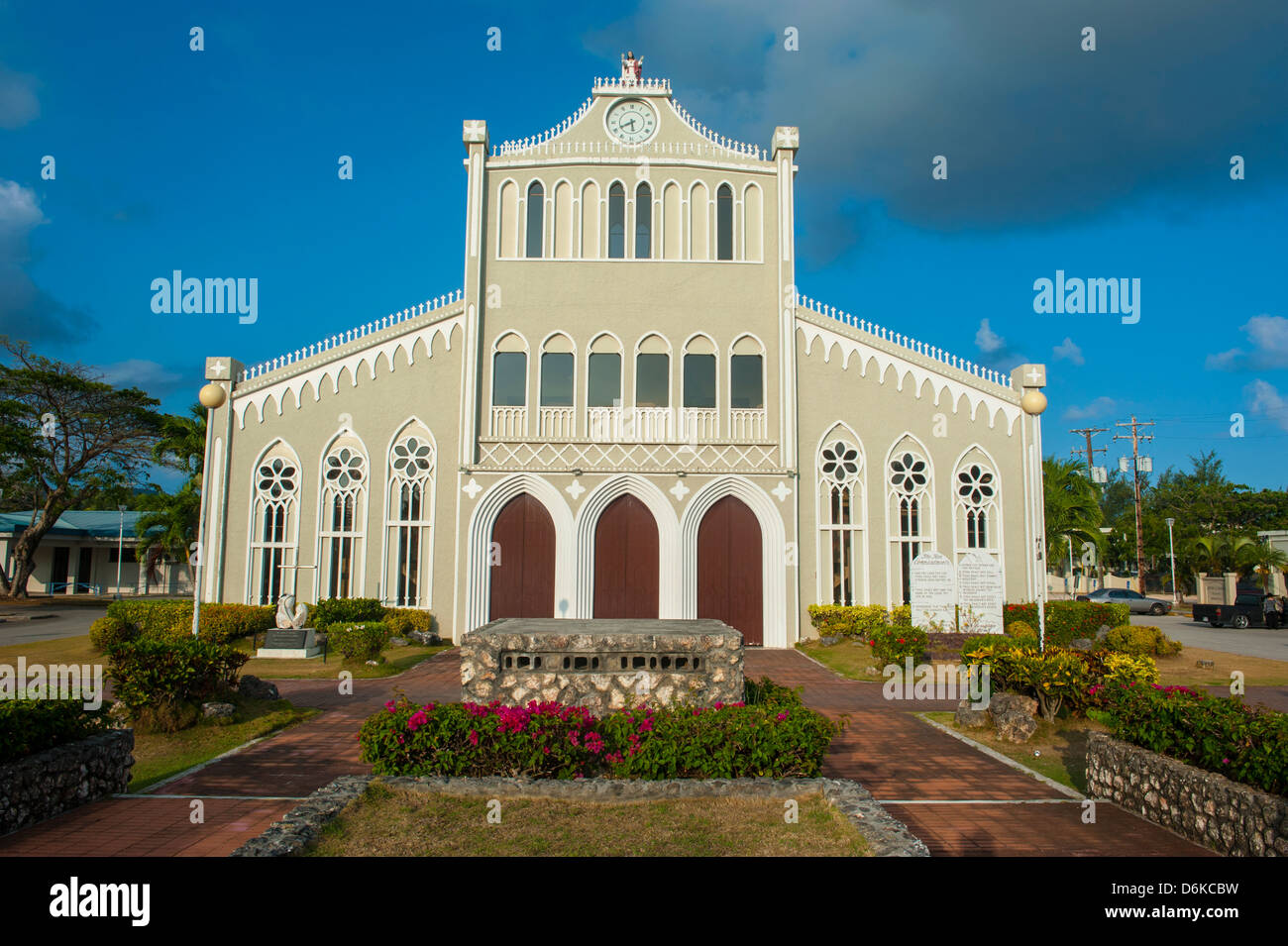 Cathedral of Mount Carmel, Garapan, Saipan, Northern Marianas, Central Pacific, Pacific Stock Photo