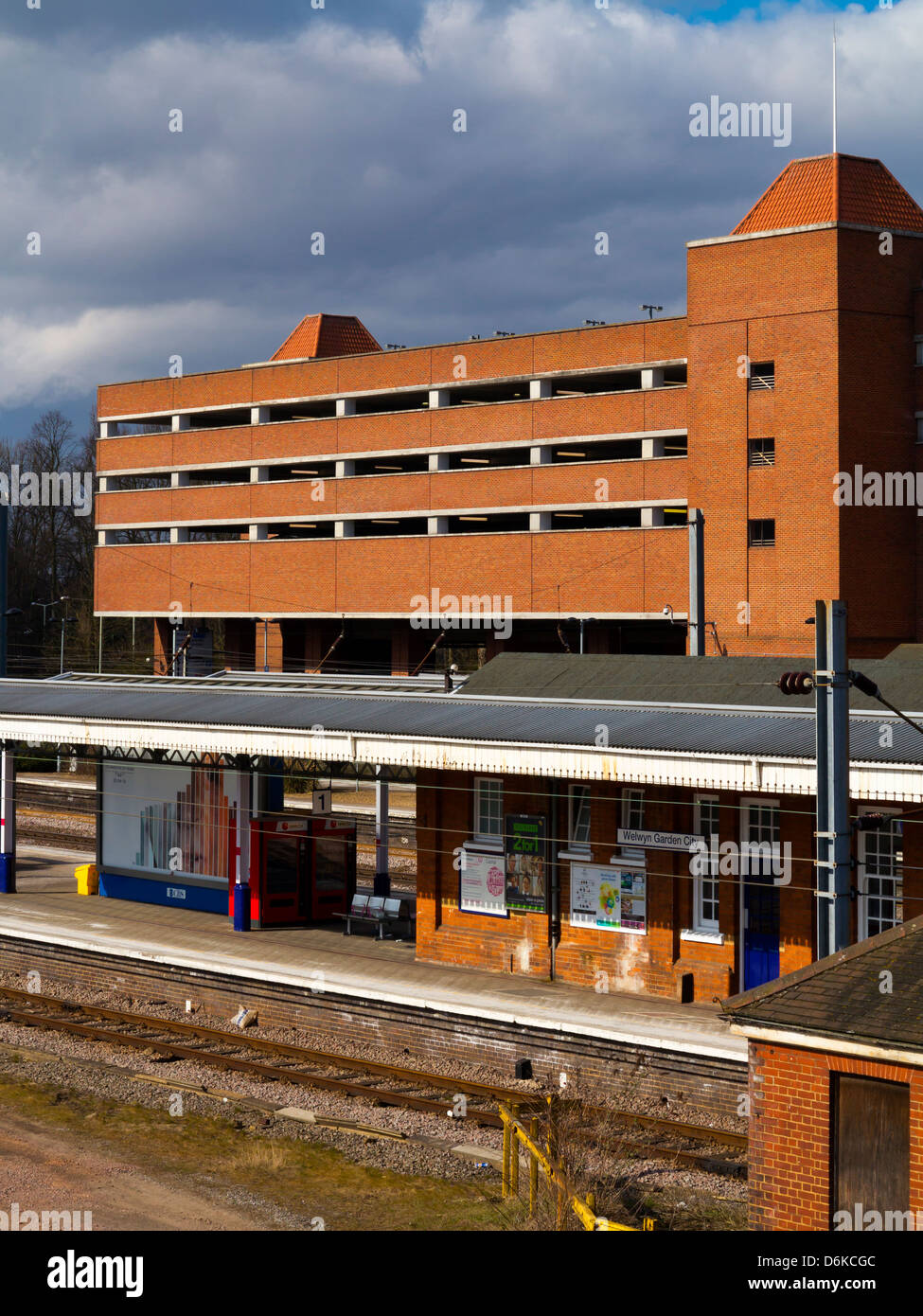 Welwyn Garden City railway station Herfordshire England UK on the East