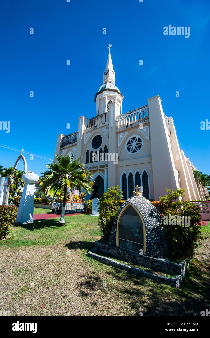 St. Joseph's church in Inarajan, Guam, US Territory, Central Pacific, Pacific Stock Photo