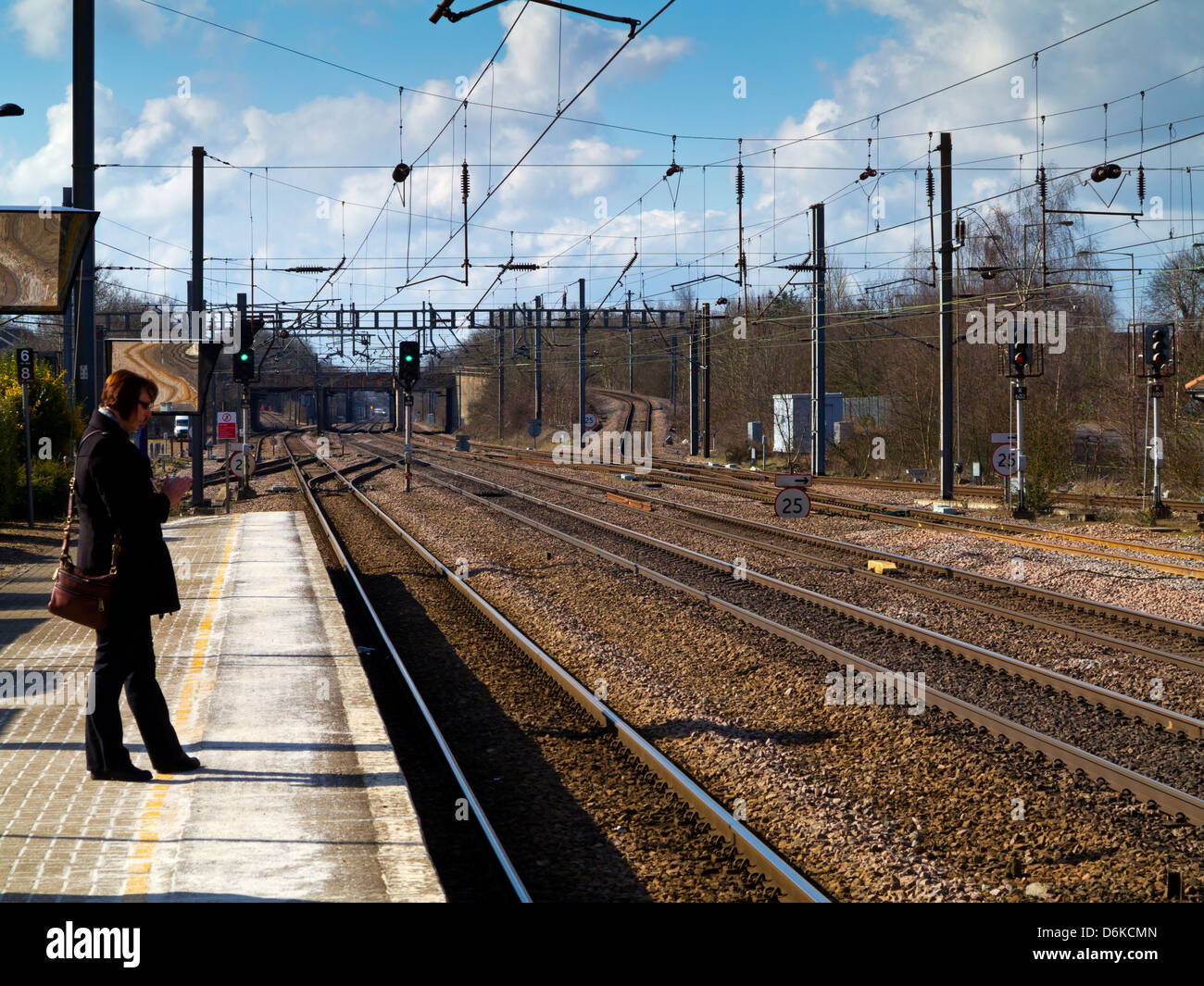 Welwyn Garden City Railway Station Herfordshire England Uk On The